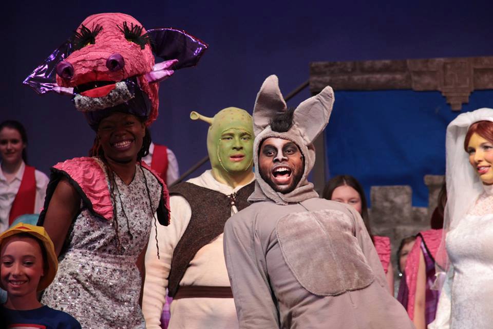 Shrek the Musical, 2015. Arrow down for more description.